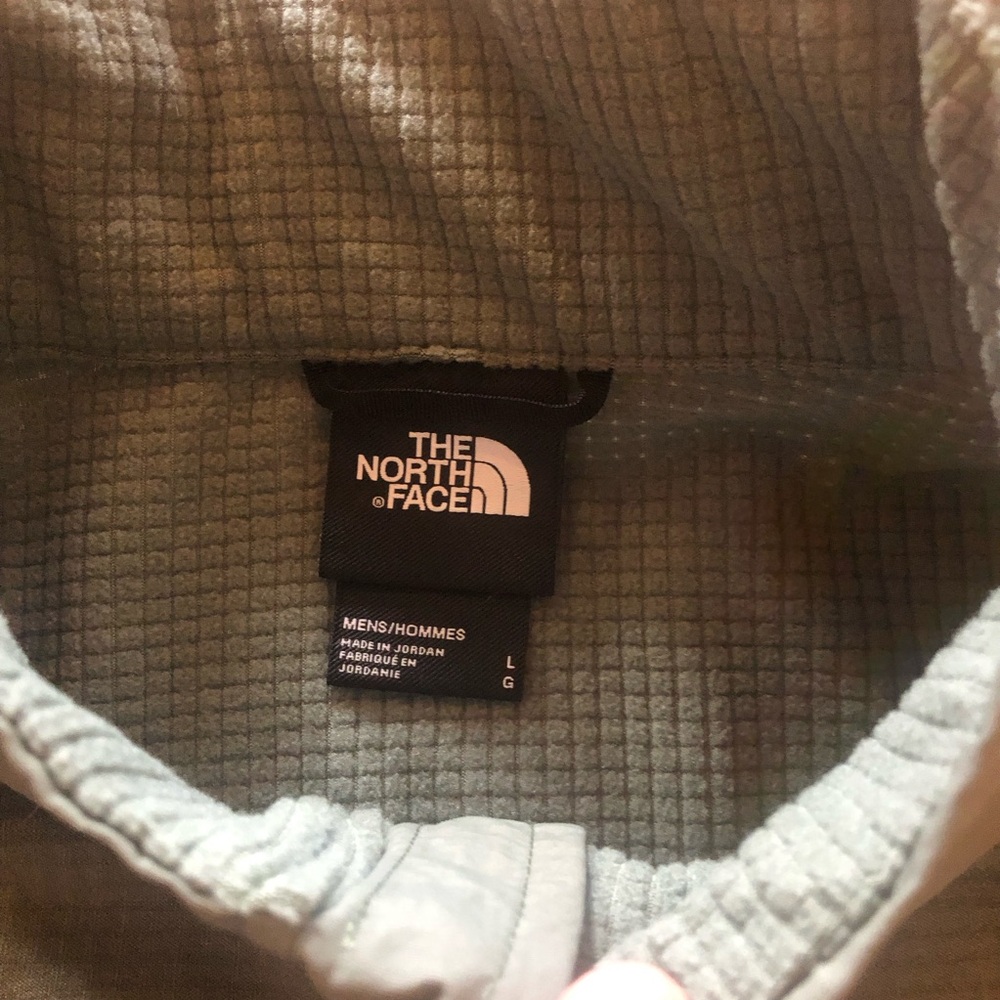 The North Face Men’s Wayroute Full Zip Fleece Jacket Sz Large Agave Green EUC - Picture 7 of 15